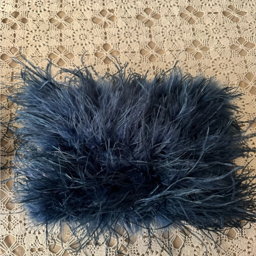 Donna Karan Midnight Feather Accent Pillow Size: 12” x 7” each - Picture 3 of 10